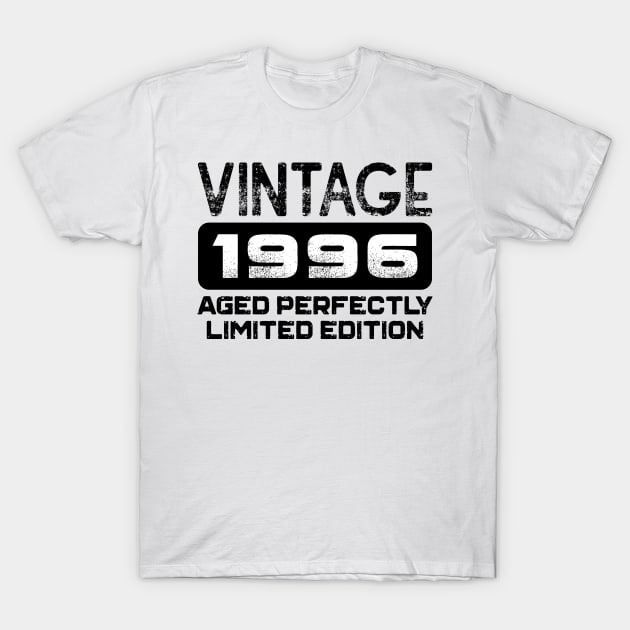 Birthday Gift Vintage 1996 Aged Perfectly T-Shirt by colorsplash